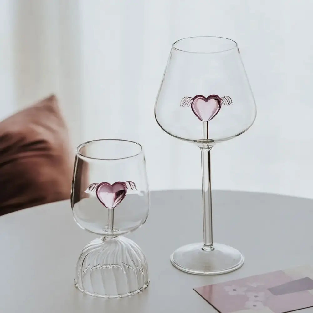 Pink Flower Champagne Flute