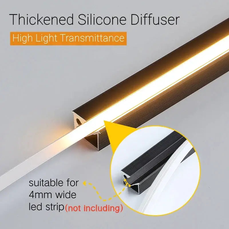 Aluminum LED Corner Trim