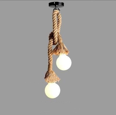 Hemp Rope Vintage Chandelier