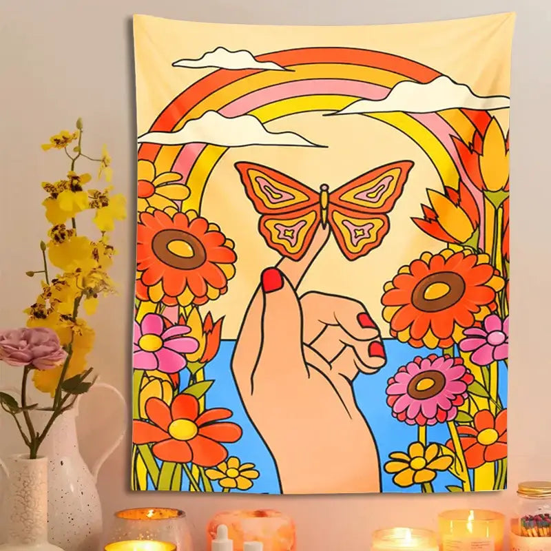 Colorful Psychedelic Tapestry