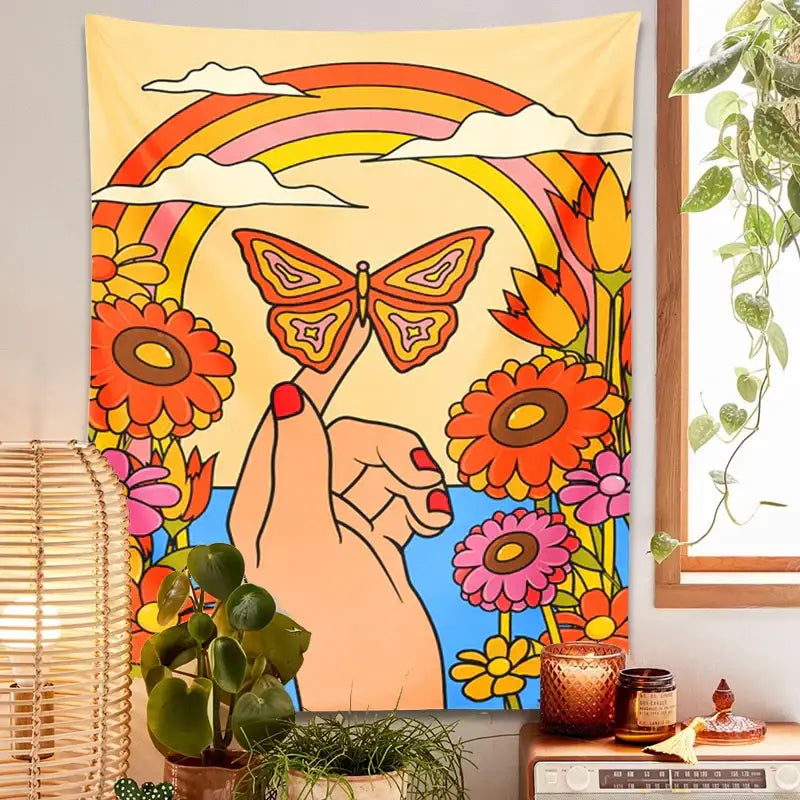 Colorful Psychedelic Tapestry