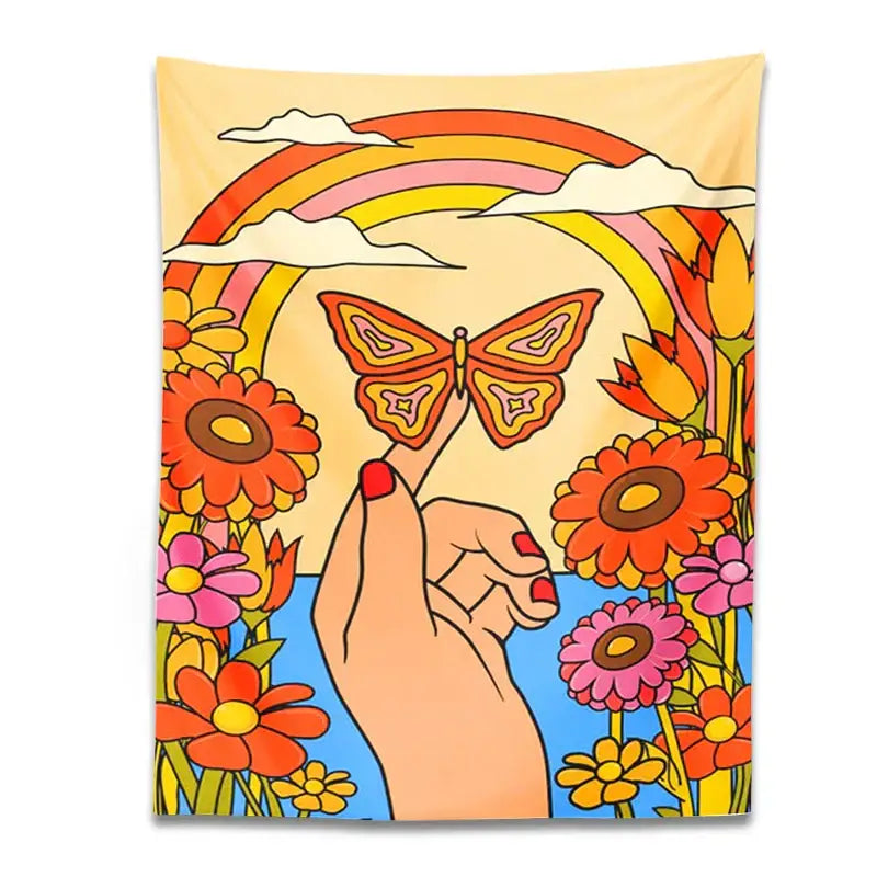 Colorful Psychedelic Tapestry