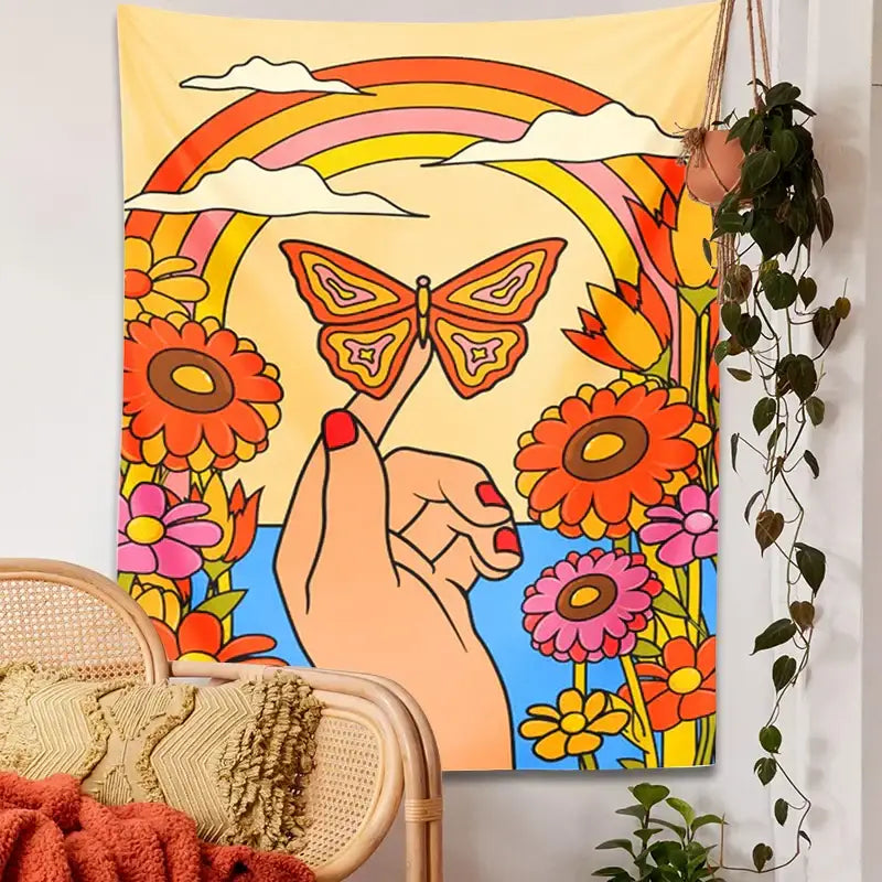 Colorful Psychedelic Tapestry