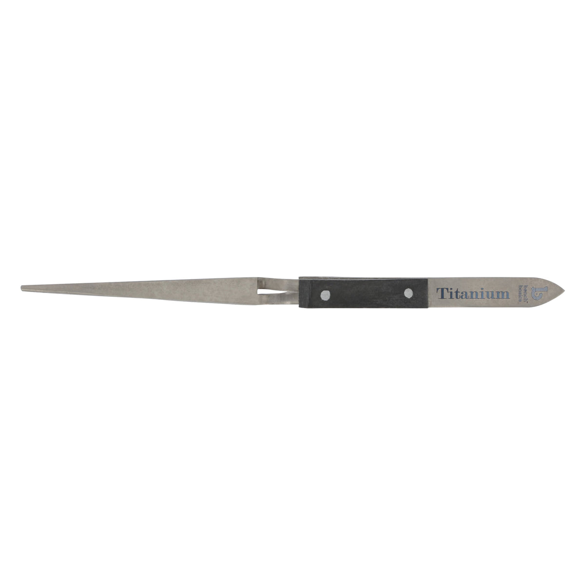 Titanium Tweezer, Cross Locking, Heavy Duty with Fine Point