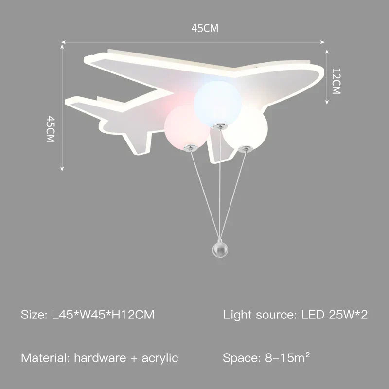 Cloud Aircraft Remote Chandelier