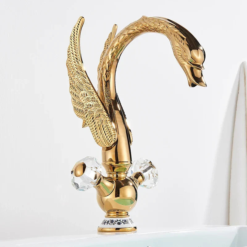 Brass Swan Basin Faucet
