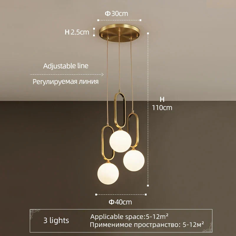 Luxury Glass Pendant Light
