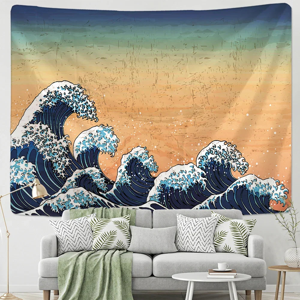 Boho Sun Wave Tapestry