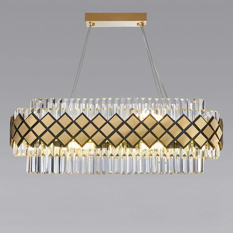 Art Deco Crystal Chandelier