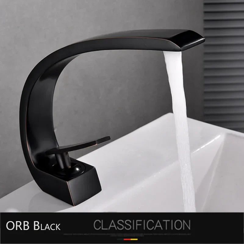 Black Chrome Basin Mixer