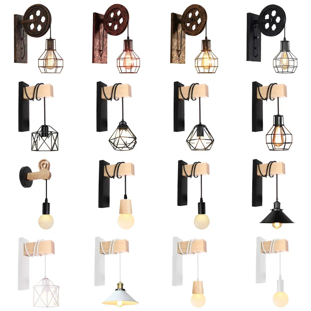 Vintage Pulley Wall Light