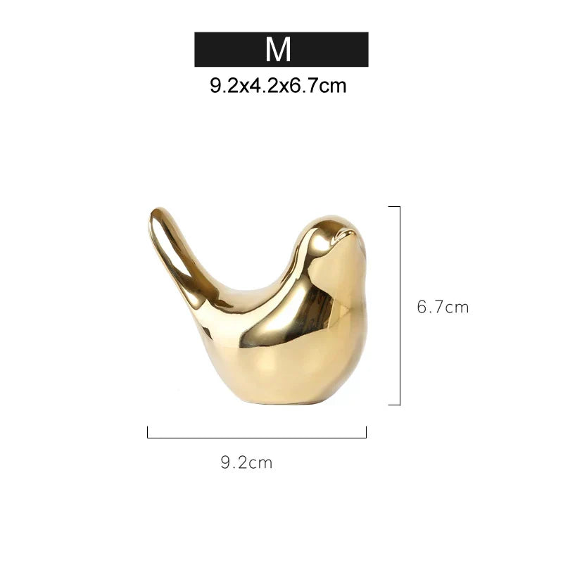 Gold Camel Ceramic Figurines
