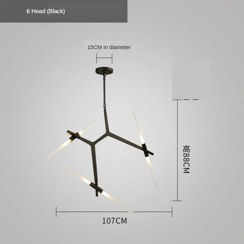 Gold Nordic Chandelier Light