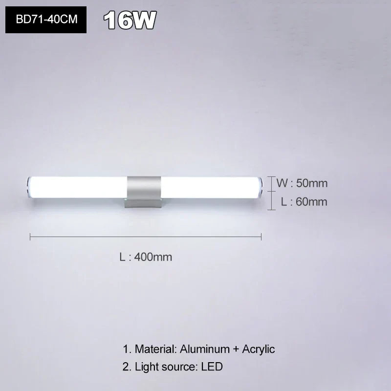 Acrylic Anti-Fog Wall Lamp