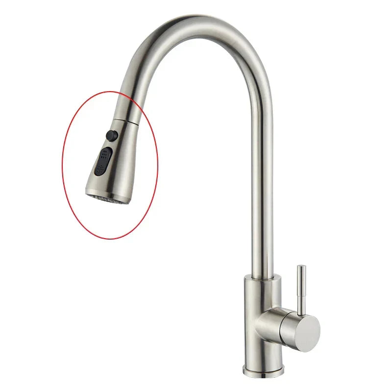 Gold Brass Rotatable Mixer Kitchen Faucet