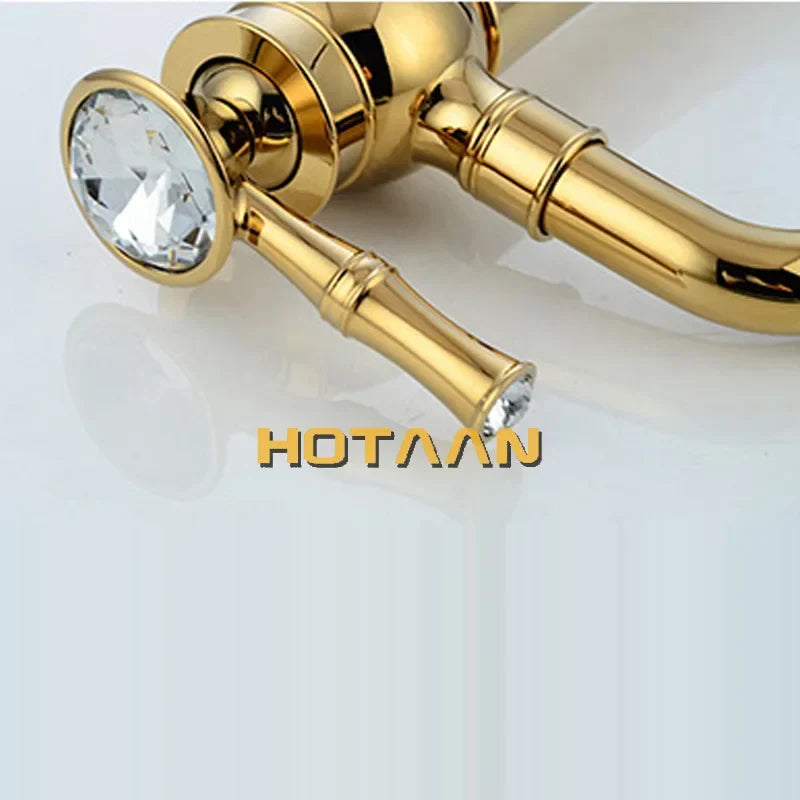 Gold High Arc Basin Faucet