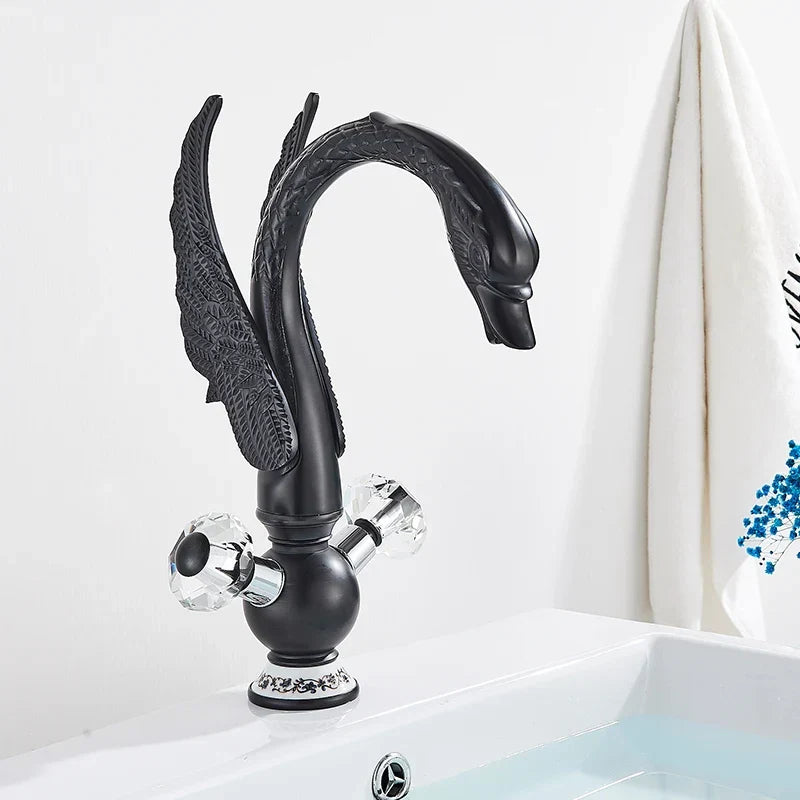 Brass Swan Basin Faucet