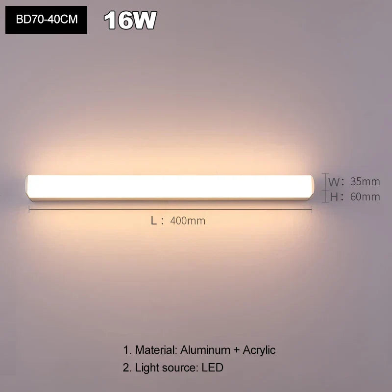 Acrylic Anti-Fog Wall Lamp