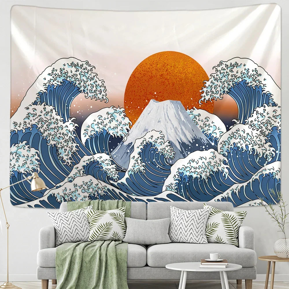 Boho Sun Wave Tapestry