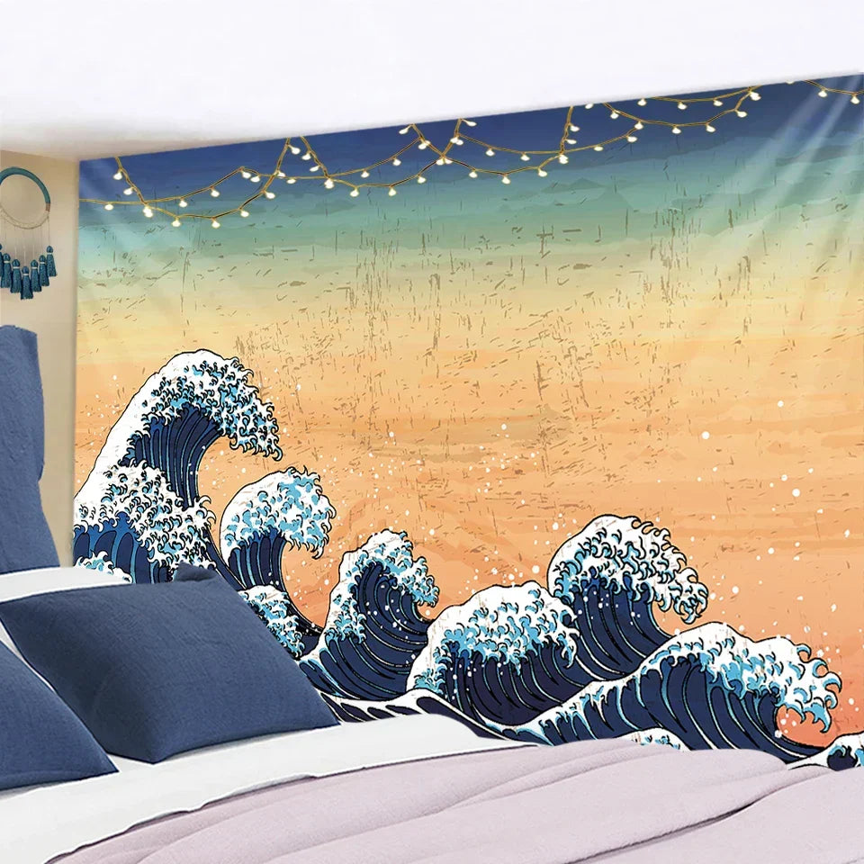 Boho Sun Wave Tapestry