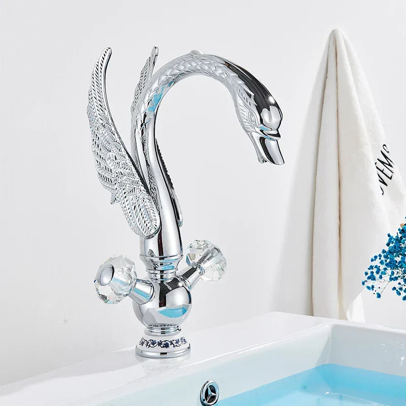 Brass Swan Basin Faucet