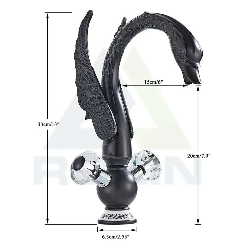 Brass Swan Basin Faucet