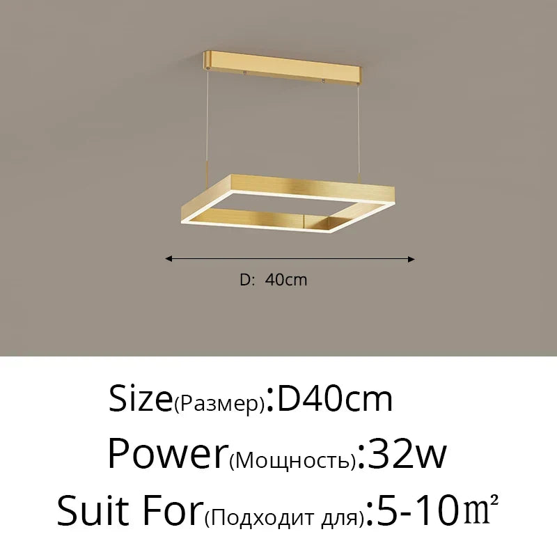 Aluminum Modern LED Chandelier