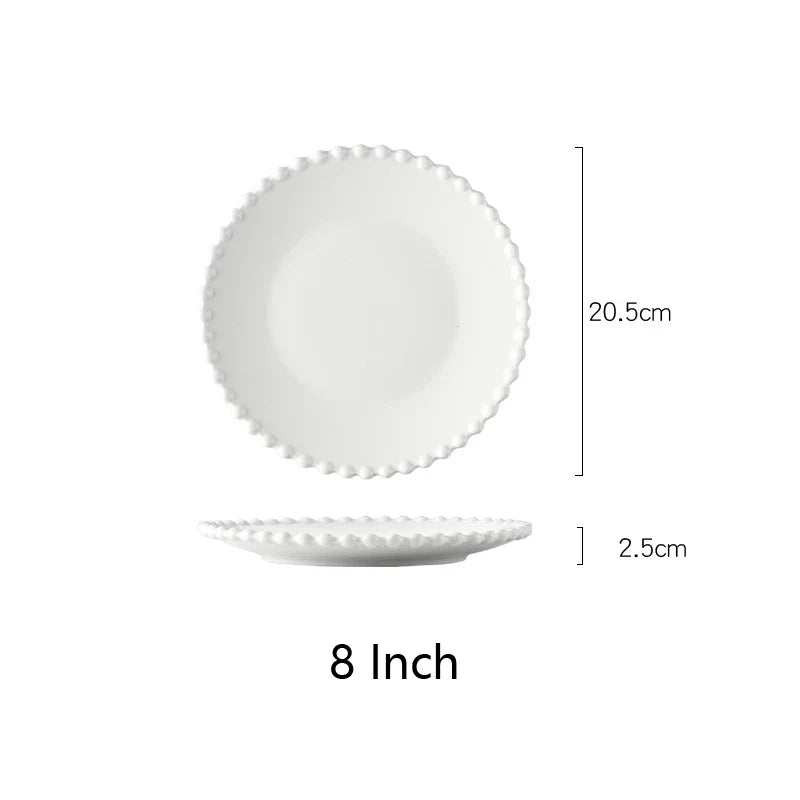 Pearl Porcelain Dinner Plates