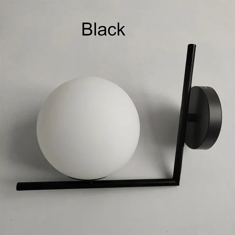 Gold Glass Wall Sconce With Touch Switch