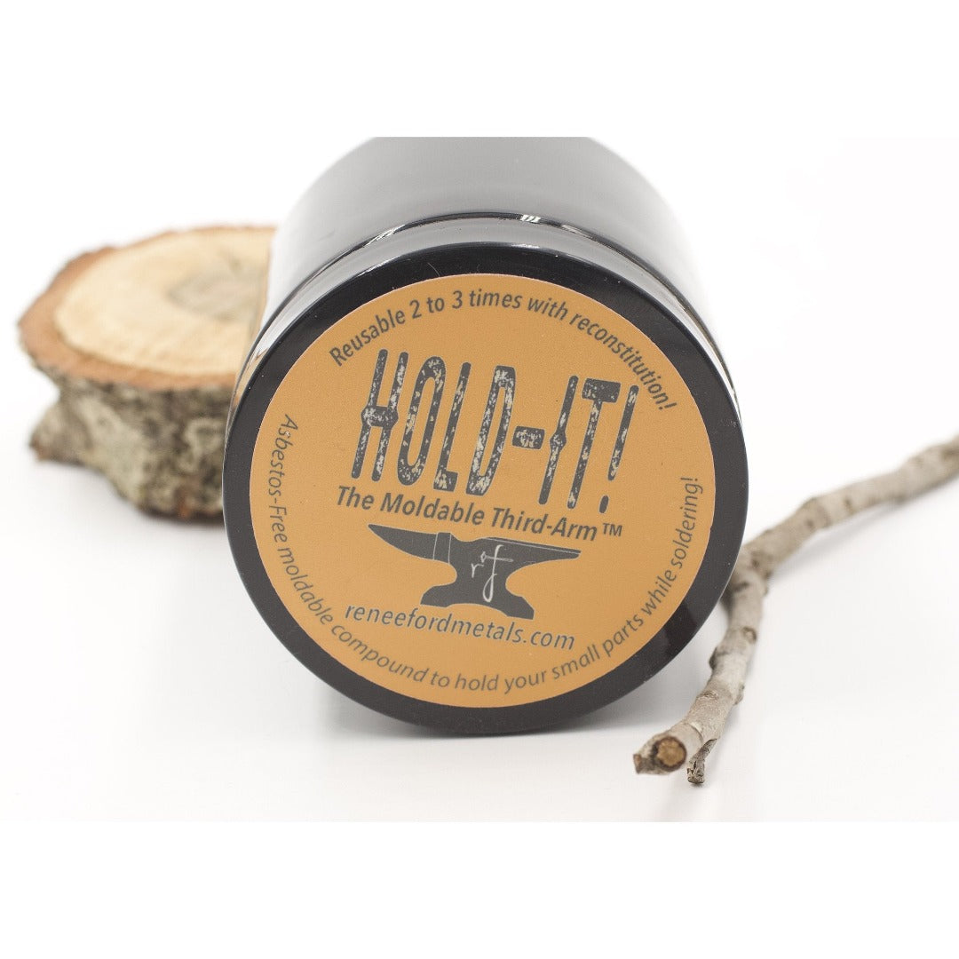 Hold-It! The Moldable Third Arm Solder Positioning Clay by Renee Ford Metals