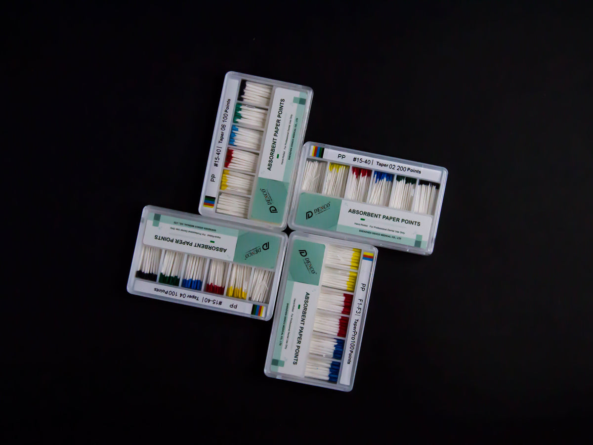 Endo Absorbent Paper Points Taper 02, 04 and 06