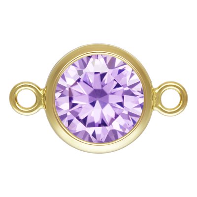 Birthstone Connectors, Gold Filled 14k, 4mm, For Permanent Jewelry