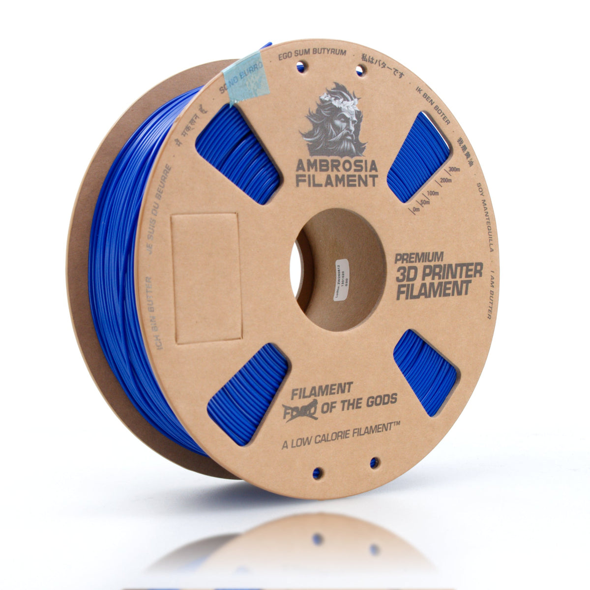 AMBROSIA ABS Matte Filament of the Gods - 1KG Bambu AMS Friendly Cardboard Spools Premium 3D Printing Filament