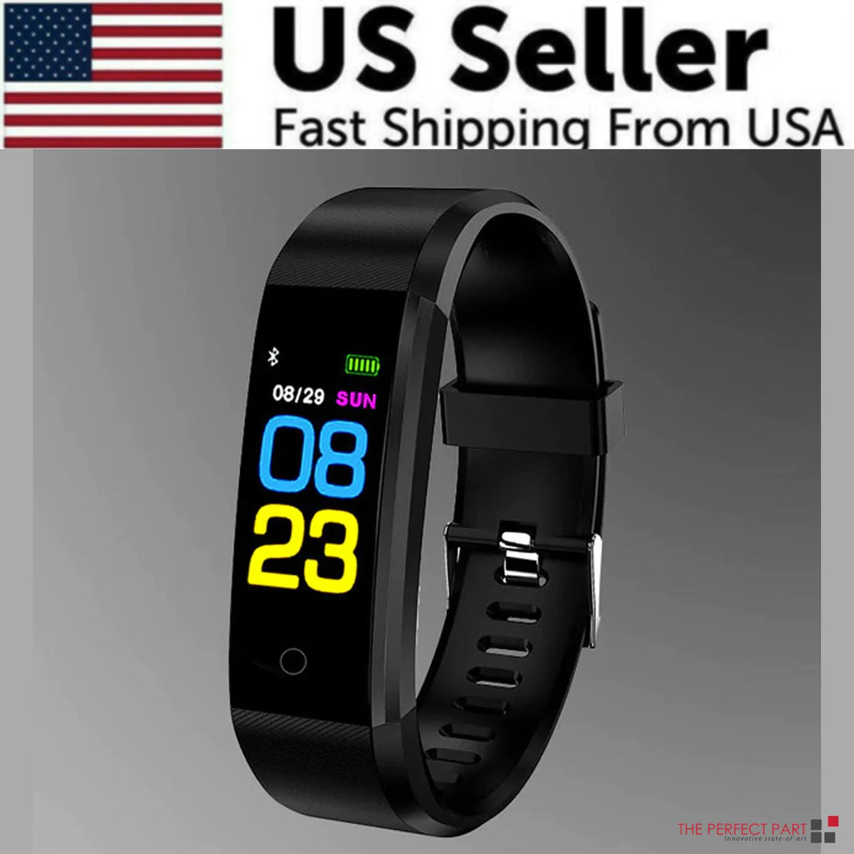 Fitness Smart Watch Activity Tracker Heart Rate For Women Men Oxygen BP Monitor