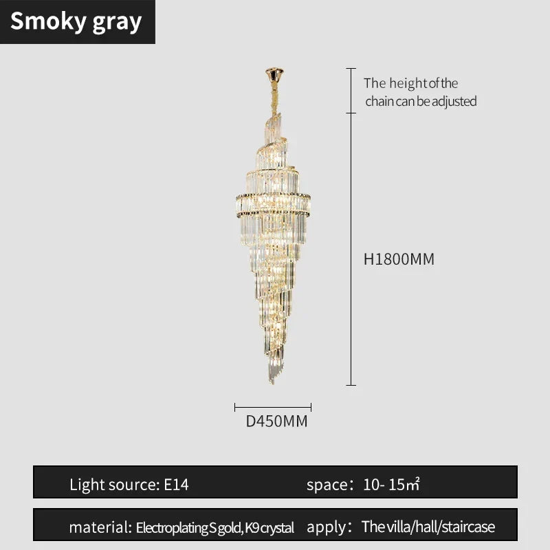 Deluxe Crystal Pendant Chandelier