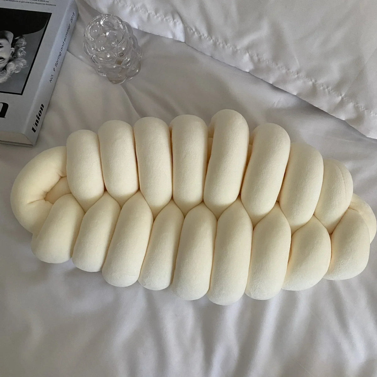 Green Knot Plush Pillow