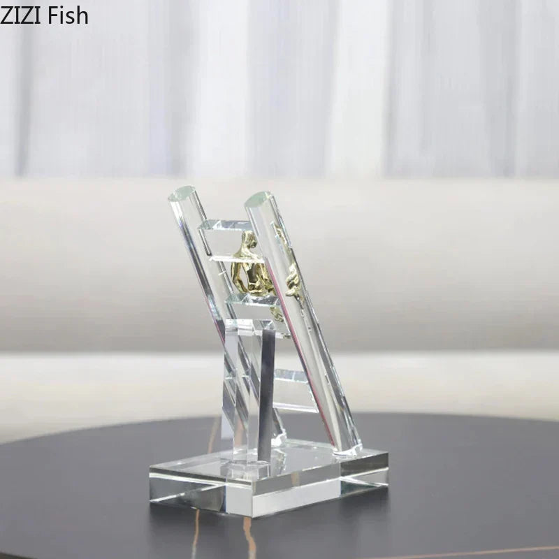Gold Resin Figures Sculpture