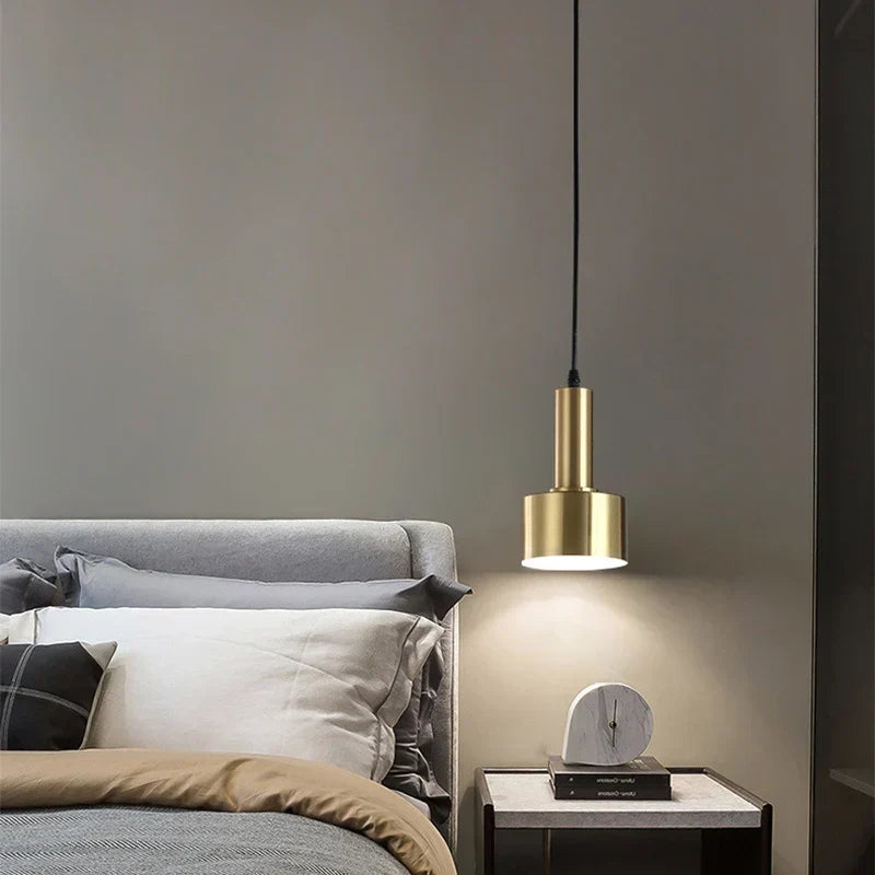 Gold Nordic Pendant Light Round 3-Head Design