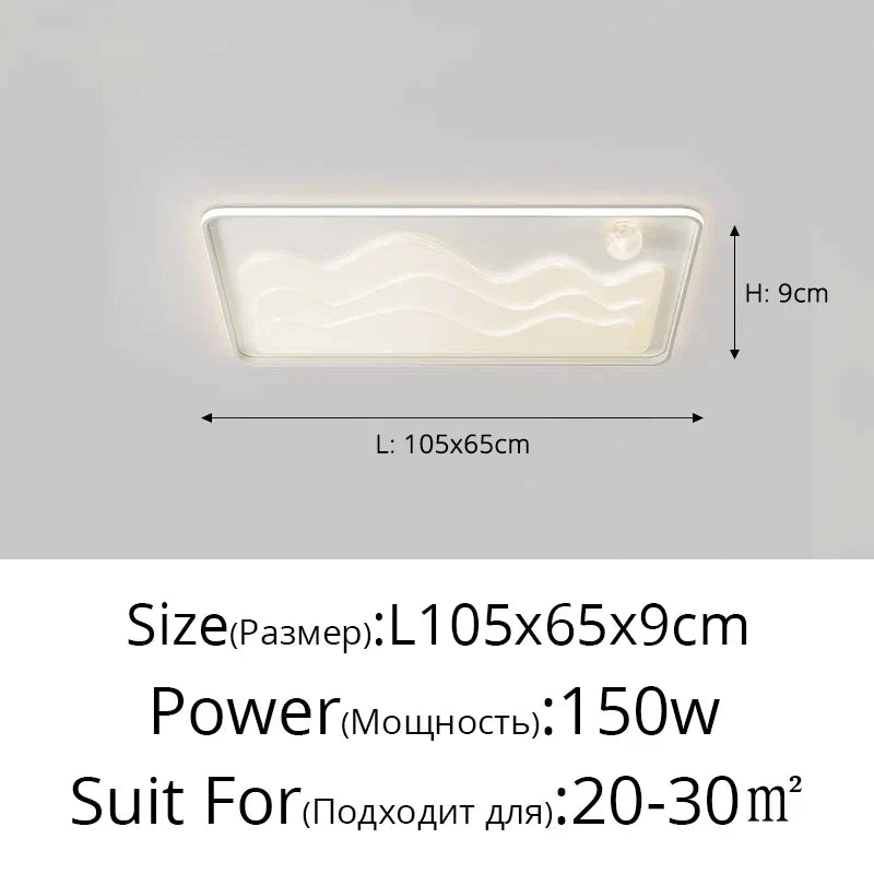 White Modern LED Chandelier