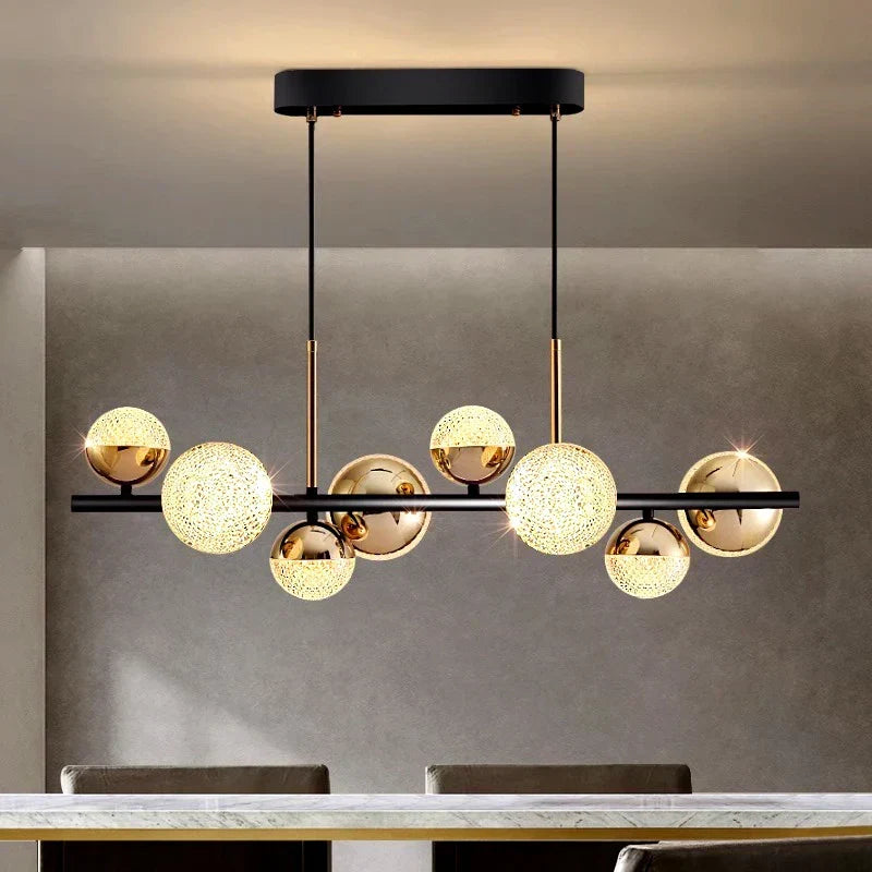 Silver LED Living Chandelier
