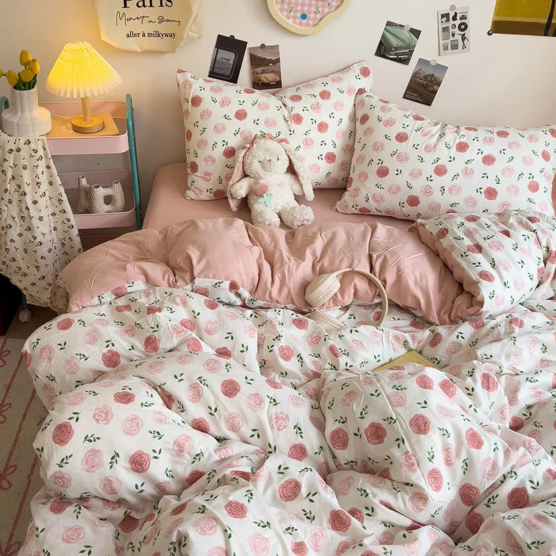 Floral Cotton Duvet Cover