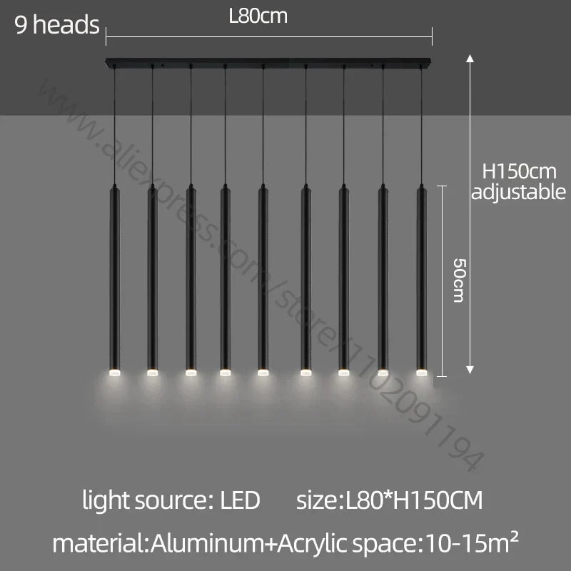 Cylindrical Glossy Chandelier