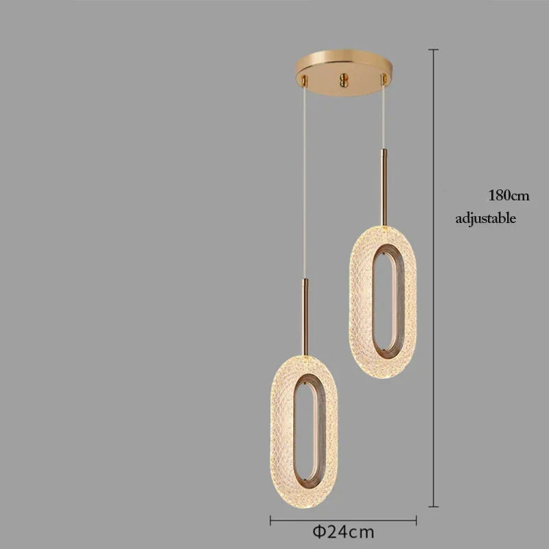 Gold Alloy Pendant Light