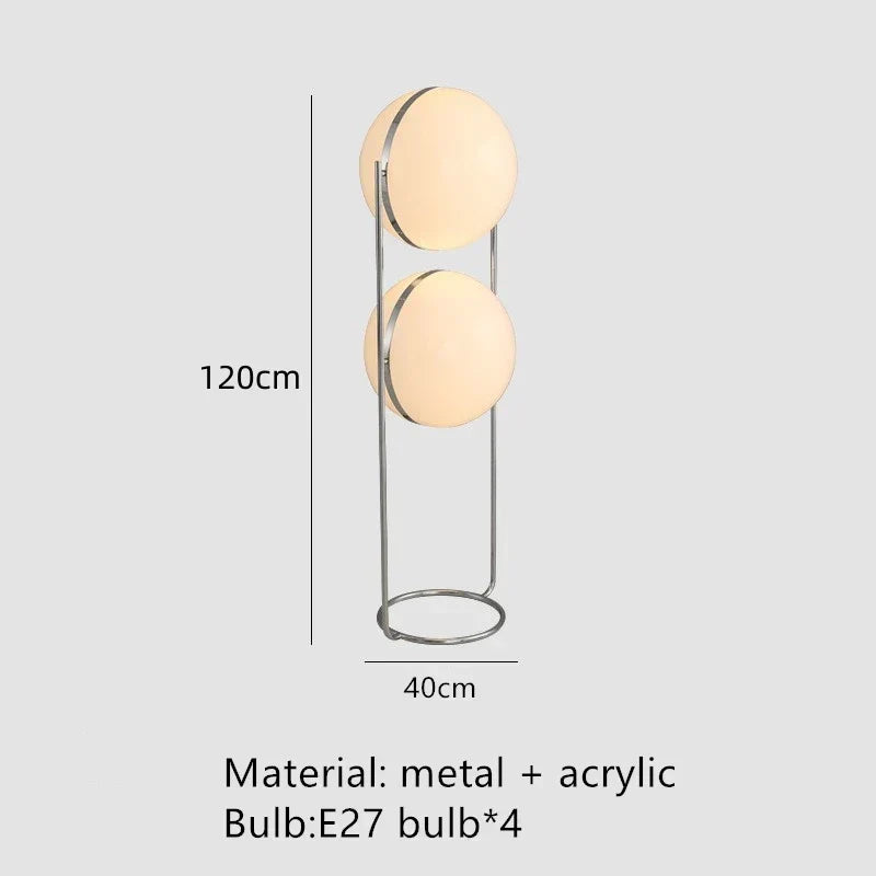 Chrome Acrylic Floor Lamp