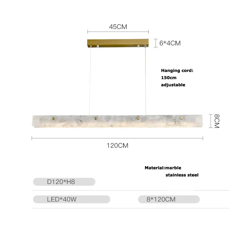 Gold Chrome Pendant Chandelier