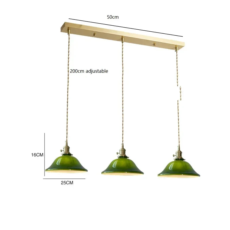 Vintage Green Pendant Light
