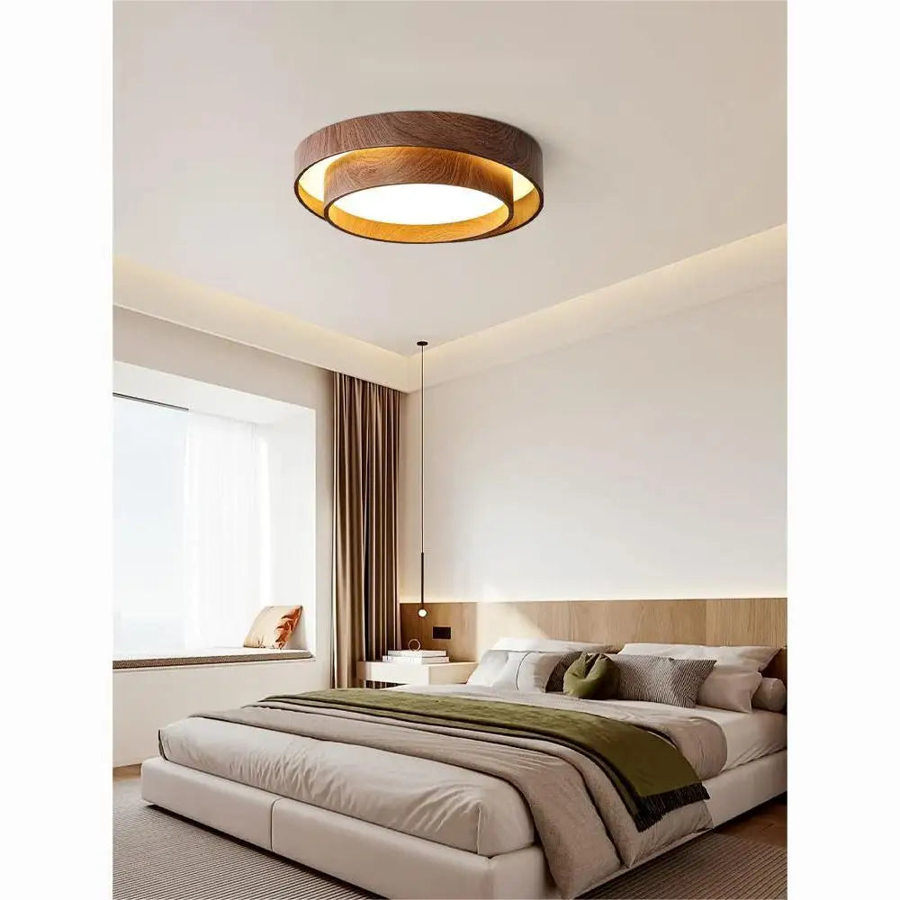 Wabi Sabi Walnut Ceiling Light