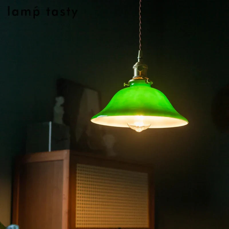 Vintage Green Pendant Light