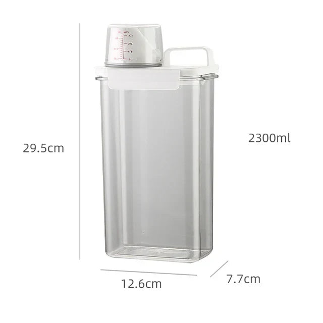 Transparent Powder Storage Jar