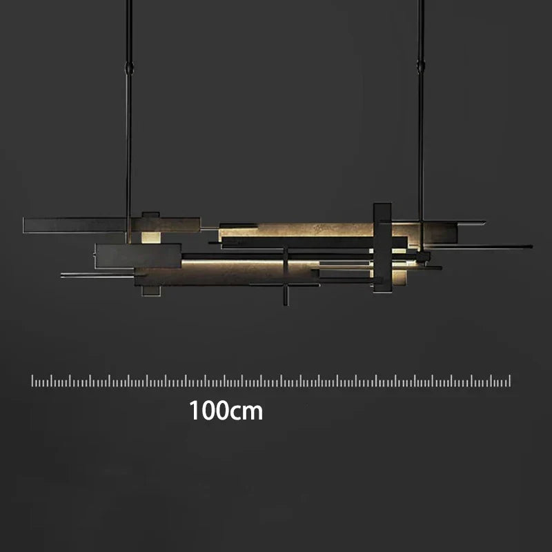 LED Pendant Chandelier Lingte 150cm Black